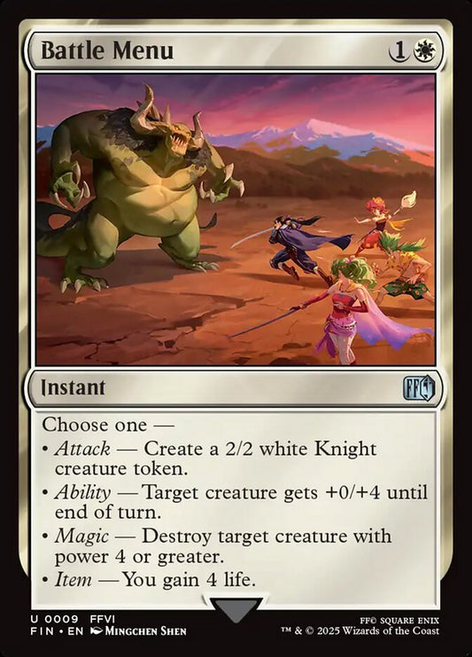FIN-0009 | Battle Menu | EN  | - | Non-Foil