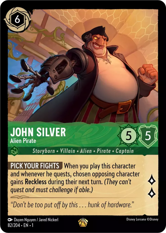 Set 1-082 | John Silver - Alien Pirate |  Legendary