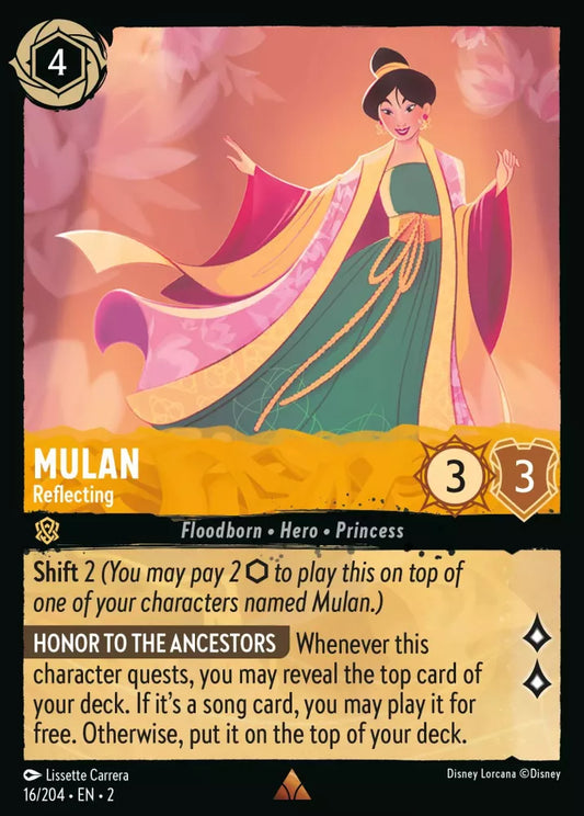 Set 2-016 | Mulan - Reflecting | Rare