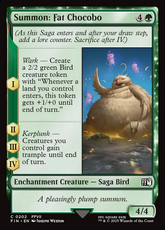 FIN-0202 | Summon: Fat Chocobo | EN  | - | Foil