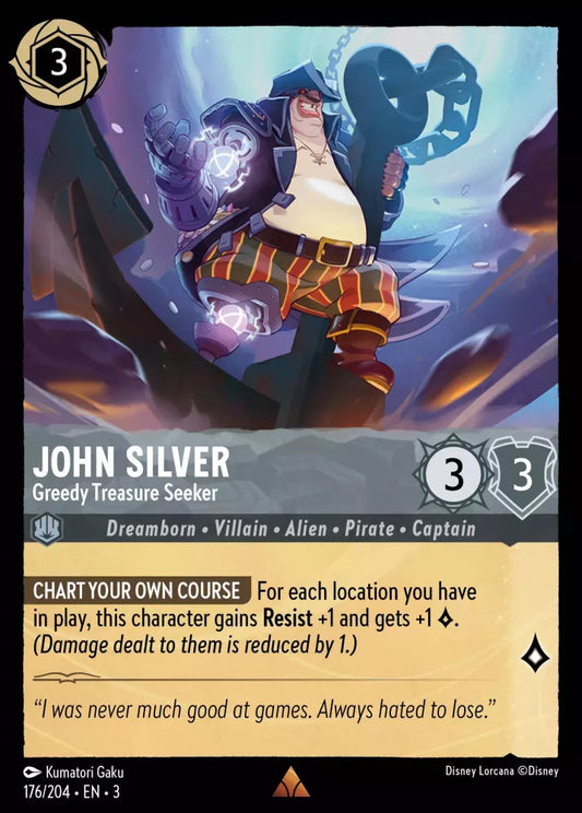 Set 3-176 | John Silver - Greedy Treasure Seeker | Rare