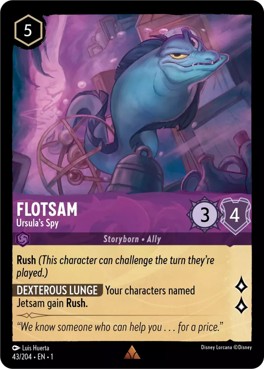 Set 1-043 | Flotsam - Ursula's Spy |  Rare