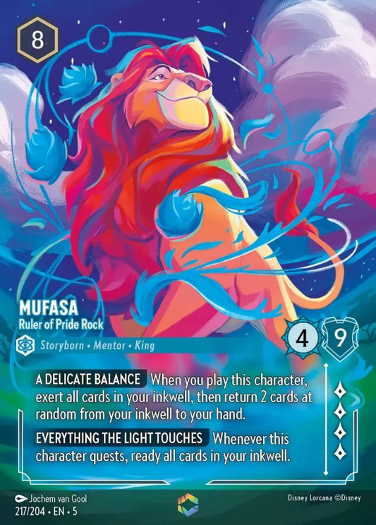 Set 5-217 | Mufasa - Ruler of Pride Rock | Enchanted