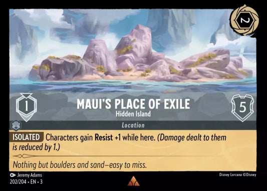Set 3-202 | Maui's Place of Exile - Hidden Island | Rare