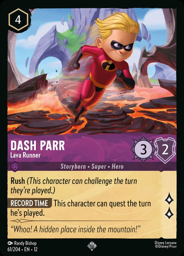 Set12-061 | Dash Parr – Lava Runner | Super Rare | Foil