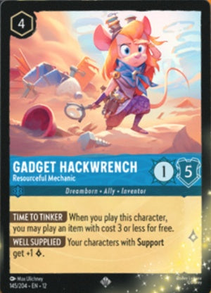 Set12-145 | Gadget Hackwrench – Resourceful Mechanic | Super Rare | Foil