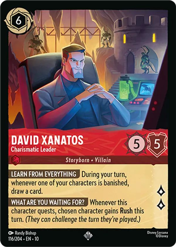 Set 10-116 | David Xanatos - Charismatic Leader | Super Rare