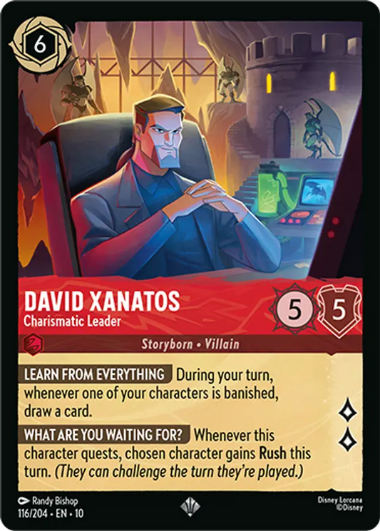 Set 10-116 | David Xanatos - Charismatic Leader | Super Rare