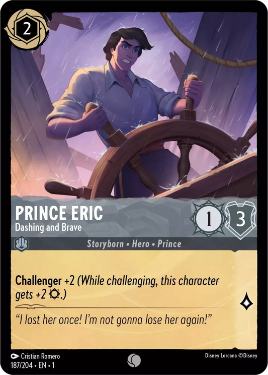 Set 1-187 | Prince Eric - Dashing and Brave |  Common