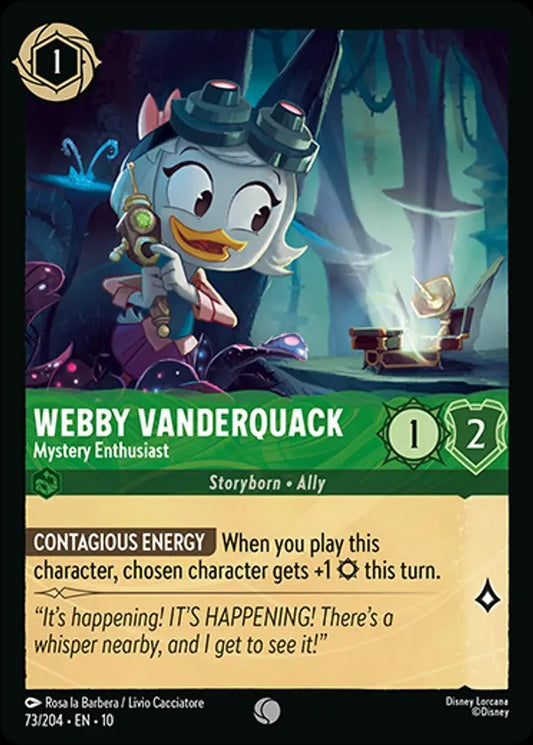 Set 10-073 | Webby Vanderquack - Mystery Enthusiast | Common