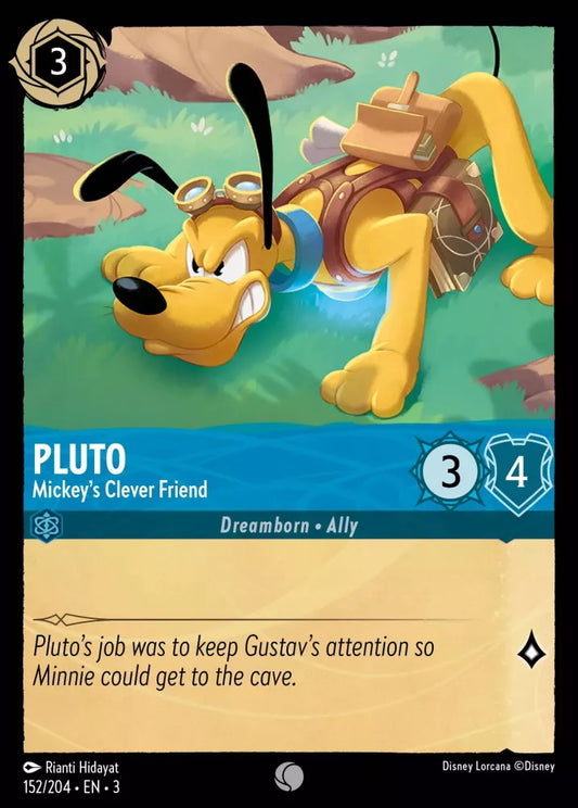 Set 3-152 | Pluto - Mickey's Clever Friend | Common
