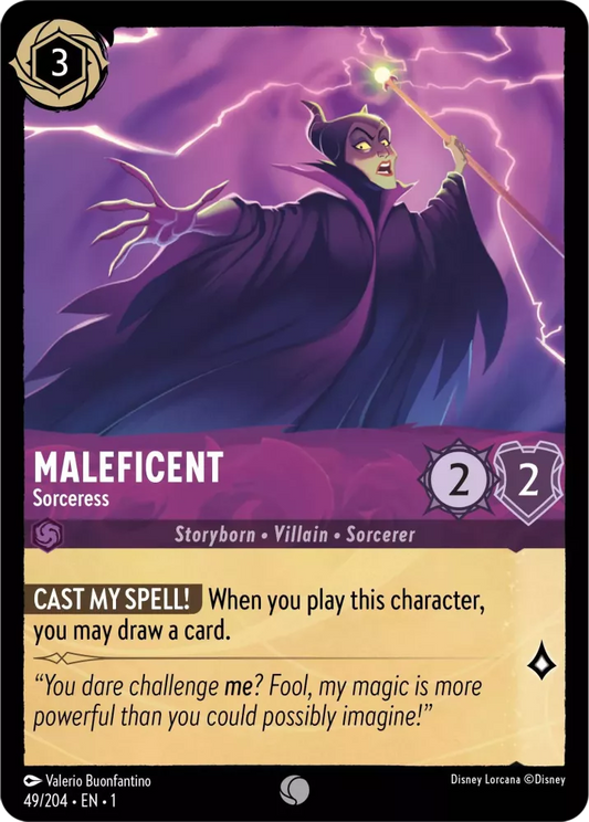 Set 1-049 | Maleficent - Sorceress |  Common