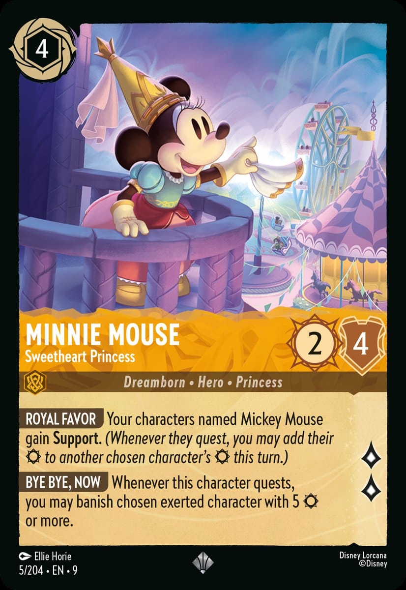 Set 9-005 | Minnie Mouse - Sweetheart Princess | Super Rare