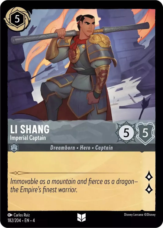 Set 4-182 | Li Shang - Imperial Captain | Uncommon