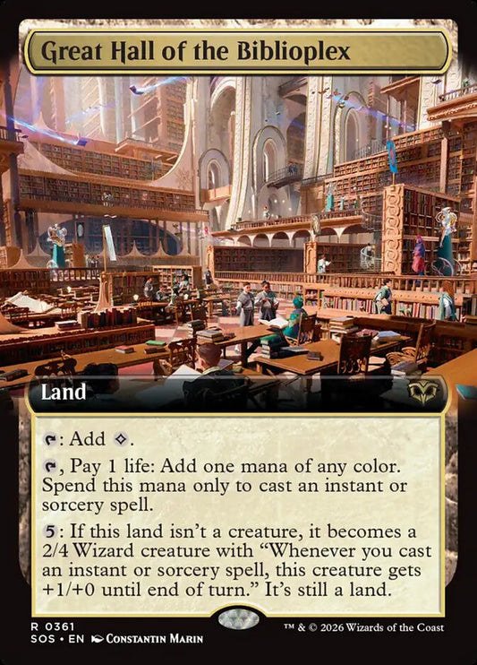 SOS-361  Great Hall of the Biblioplex -EN- R (Non-Foil)