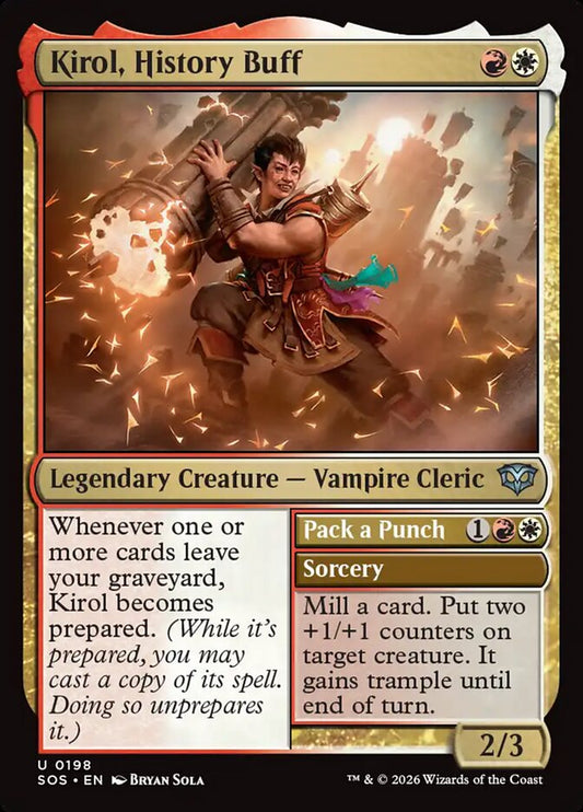 SOS-198 Kirol, History Buff // Pack a Punch -EN- U (Foil)