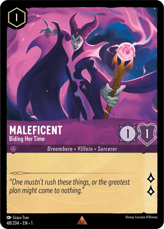 Set 1-048 | Maleficent - Biding Her Time |  Rare