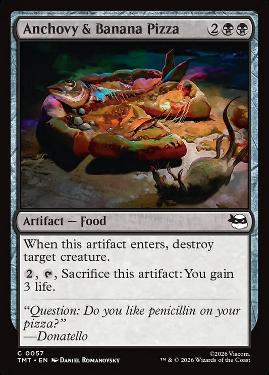 TMT-0057 | Anchovy & Banana Pizza | EN  | - | Foil