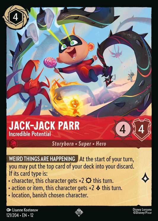 Set12-121 | Jack–Jack Parr – Incredible Potential | Super Rare | Foil