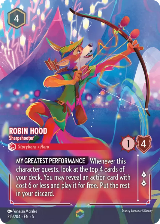 Set 5-215 | Robin Hood - Sharpshooter | Enchanted