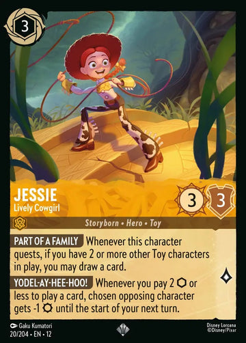 Set12-020 | Jessie – Lively Cowgirl | Super Rare | Non-Foil