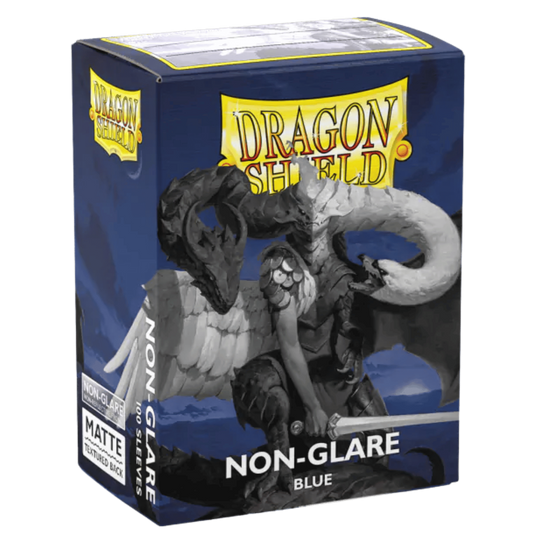 [Dragon Shield] 100 Deck Protector Sleeves  |  Standard Size  |  Matte |  Non-Glare | Blue