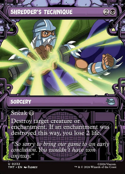 EN | Shredder's Technique| Foil| TMT-232
