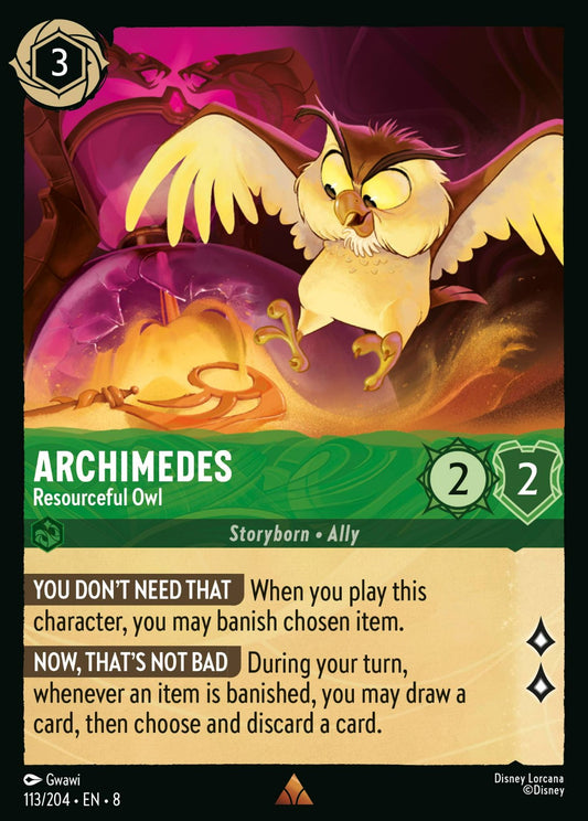Set 8-113 | Archimedes - Resourceful Owl | Rare