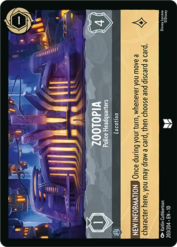 Set 10-203 | Zootopia - Police Headquarters | Uncommon
