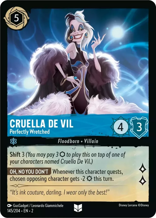 Set 2-145 | Cruella De Vil - Perfectly Wretched | Uncommon