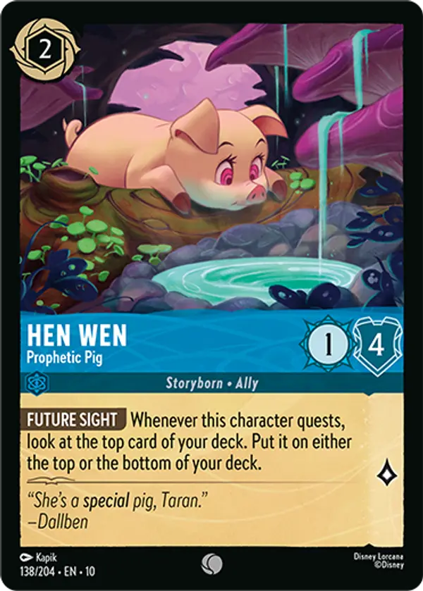 Set 10-138 | Hen Wen - Prophetic Pig | Common