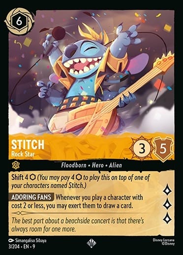 Set 9-003 | Stitch - Rock Star | Super Rare