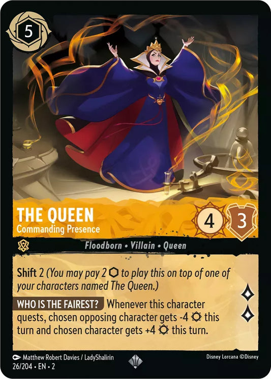 Set 2-026 | The Queen - Commanding Presence | Super Rare