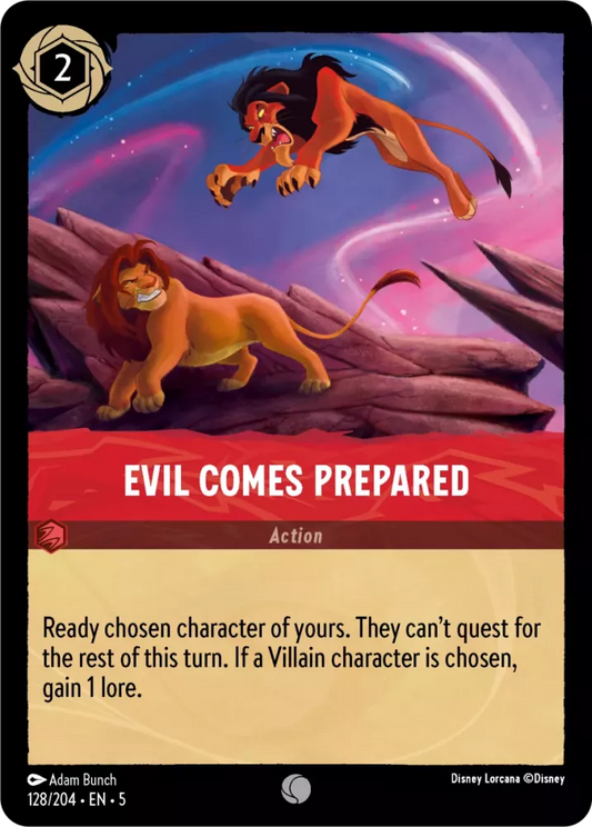 Set 5-128 | Evil Comes Prepared | Common