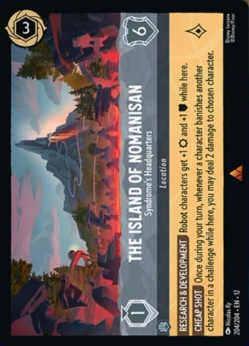 Set12-204 | The Island of Nomanisan – Syndrome's Headquarters | Rare | Foil