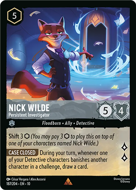 Set 10-187 | Nick Wilde - Persistent Investigator | Rare