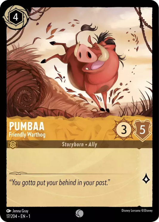 Set 1-017 | Pumbaa - Friendly Warthog |  Common
