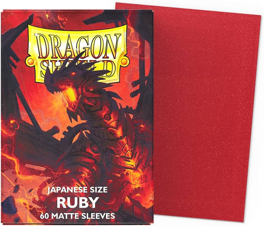 Dragon Shield - 60 Matte Sleeves - Ruby - Japanese Size