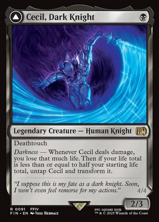 FIN-091 Cecil, Dark Knight // Cecil, Redeemed Paladin | Rare (EN)