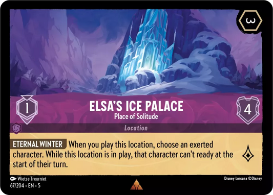 Set 5-067 | Elsa's Ice Palace - Place of Solitude | Rare