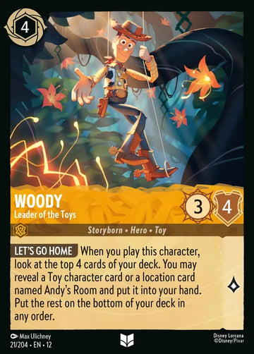 Set12-021 | Woody – Leader of the Toys | Uncommon | Non-Foil