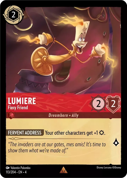 Set 4-113 | Lumiere - Fiery Friend | Rare