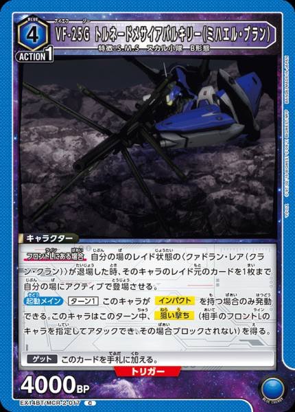 EX14BT/MCR-2-017 | VF-25G トルネードメサイアバルキリー（ミハエル・ブラン） | C