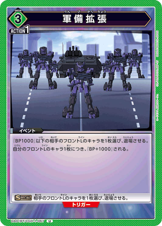 UA01BT/CGH-1-067  | 軍備拡張 | U
