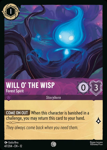 Set12-047 | Will o' the Wisp – Forest Spirit  | Common | Non-Foil