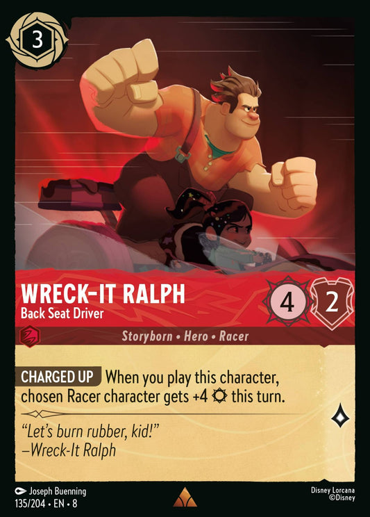 Set 8-135 | Wreck-It Ralph - Back Seat Driver | Rare