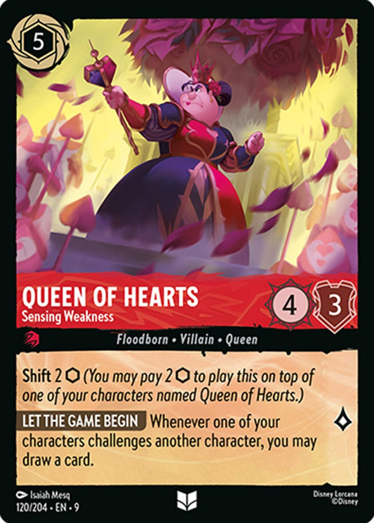 Set 9-120 | Queen of Hearts - Sensing Weakness | Uncommon