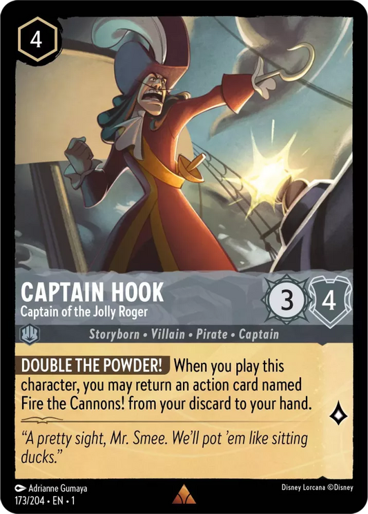 Set 1-173 | Captain Hook - Captain of the Jolly Roger |  Rare