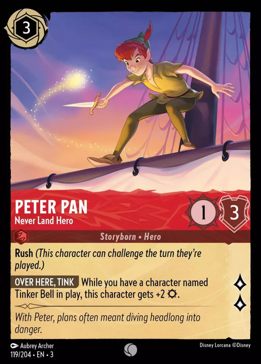 Set 3-119 | Peter Pan - Never Land Hero | Common
