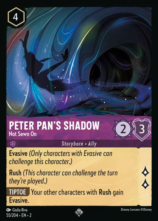 Set 2-055 | Peter Pan's Shadow - Not Sewn On | Super Rare
